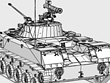 Russian BMD-2 airborne combat vehicle