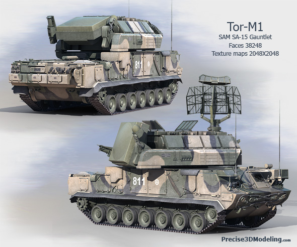 Russian Tor-M1 (NATO codename: SA-15 Gauntlet) Mobile SAM system