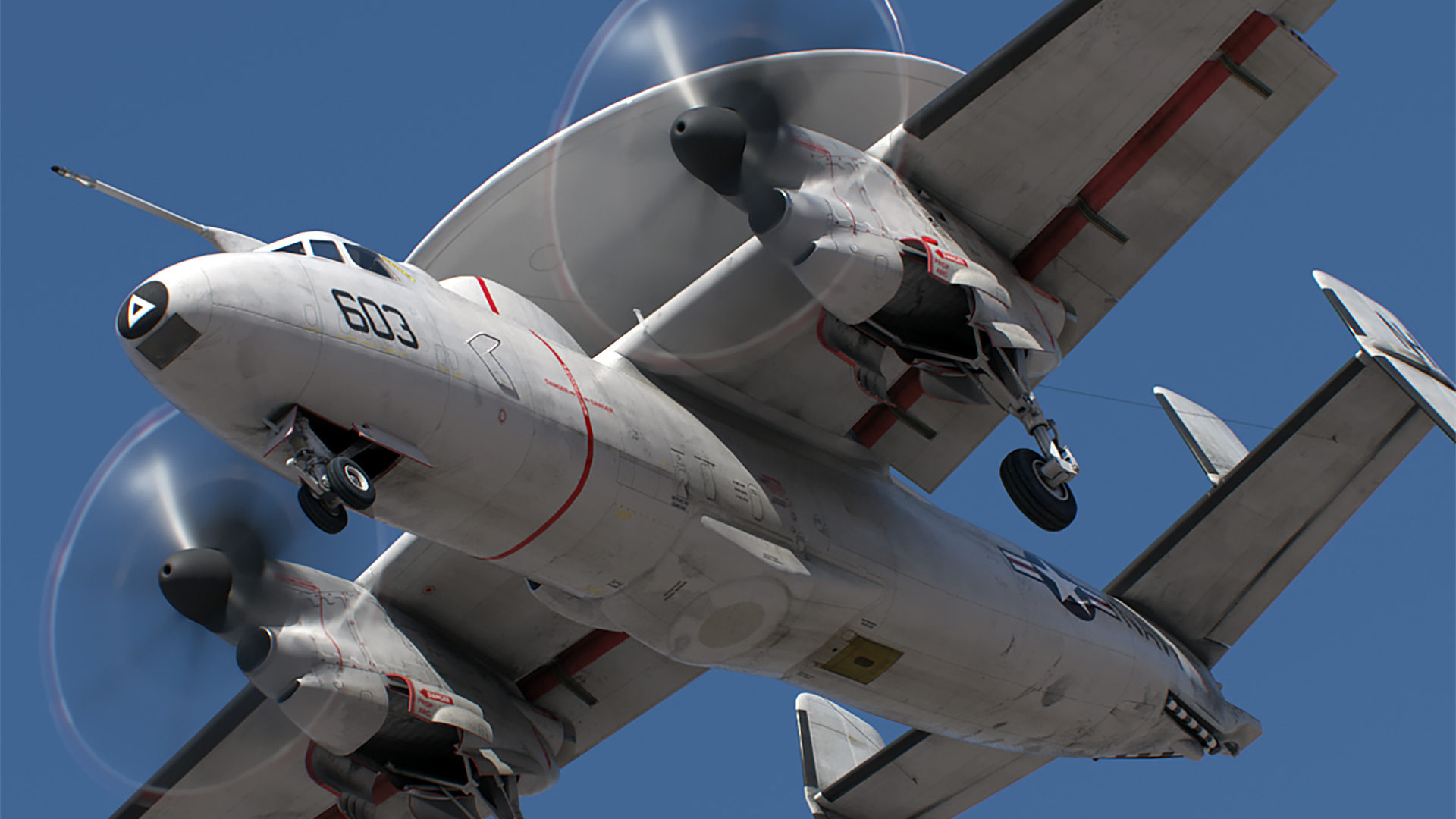 Northrop Grumman E-2D Hawkeye 3D model render, gallery image 1 of 29