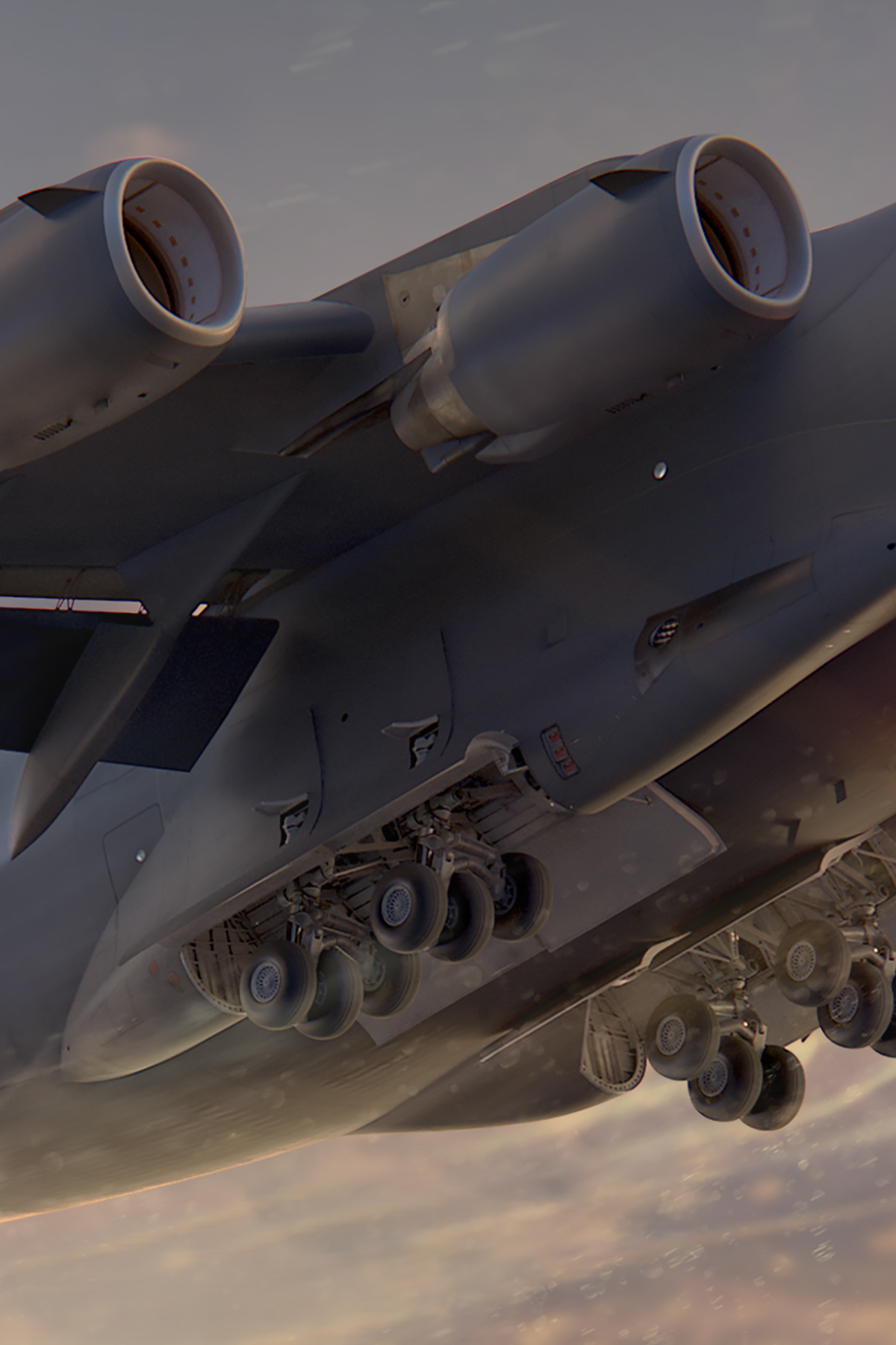C-17 Globemaster III Poster Art Work 3D Render actual-resolution detail sample