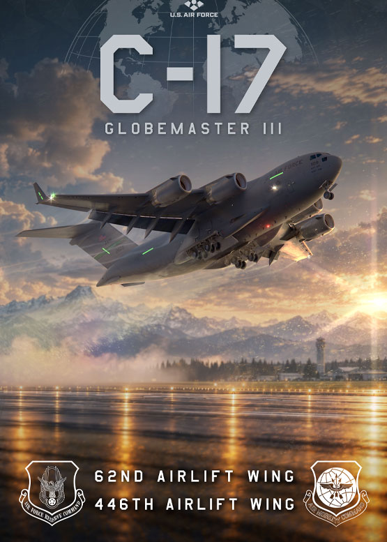 C-17 Globemaster III Poster Art Work 3D Render
