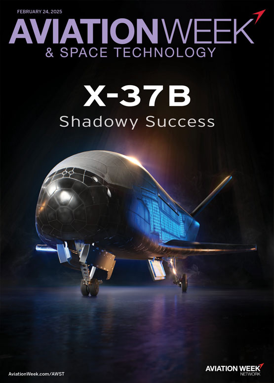 X-37B AVIATIONWEEK Cover poster artwork