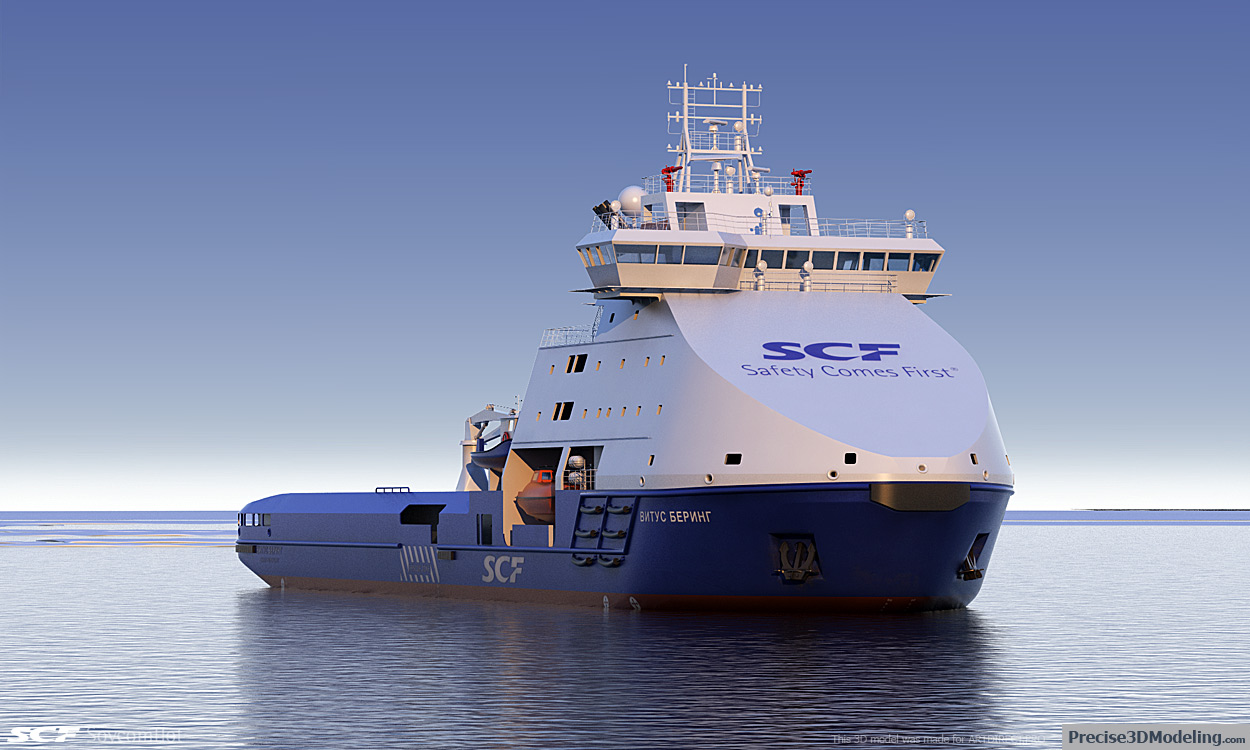 SCF Vitus Bering 3D model render, gallery image 1 of 5
